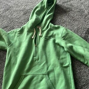 vintage traverse city green quarter zip